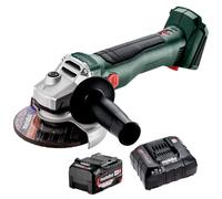 Metabo W 18 L BL 9-125 18V Brushless Angle Grinder 1 x 4.0Ah Battery & Charger