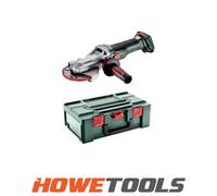 Metabo WVBF 18 LTX BL 15-125 Quick (601308840) Cordless Flat-Head Angle Grinder in metaBOX 165 L case Without Battery Pack, Without Charger