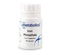 Metabolics Iron Phosphate 90 Capsules - 15 mg Iron Supplement, Bioavailable Pyrophosphate - Supports Energy, Blood & Cognitive Health, Vegetarian, UK Made