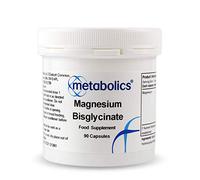 Metabolics Magnesium Bisglycinate Capsules - 133mg Chelated Glycinate, High Absorption, Gentle on Stomach, UK Made GMP Certified & Practitioner Approved - Vegan - Supports Sleep Energy Muscle - 90