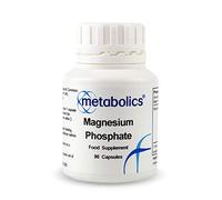 Metabolics Magnesium Phosphate 90 Capsules - 112 mg Phosphate Supplement - Supports Energy, Bones & Muscles, Vegetarian, UK Made