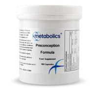 Metabolics Preconception Formula (Pot of 150 Capsules) | Fertility Product for Women & Men | Packed with Active Forms- Additive Free