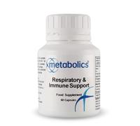 Metabolics Respiratory and Immune Support - 60 Vegan Capsules | Botanical Extracts, Vitamins C & D3, Zinc | Supports Respiratory Health & Immune Function | Additive-Free | UK Made