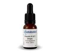 Metabolics Vitamin A & D Liquid | Essential Kids Vitamin D Drops - D3 Supporting Normal Vision, The Immune System & Maintaining Normal Bones - Made in The UK