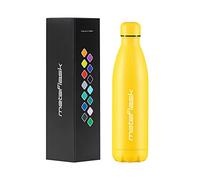 MetaFlask Water Bottle, Insulated Stainless Steel Water Bottle | 12 Hour Hot & 24 Hour Cold | Ideal for Gym, Yoga, Cycling | Leak-Proof (Mango, 500ml)