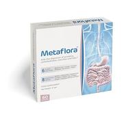 Metaflora 3-in-1 Complete Digestive Enzymes & Probiotics Supplement | 60 Capsules | High-Strength Blend for Bloating, Gas & Gut Health | Aids Nutrient Absorption