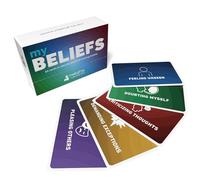 metaFox My Beliefs Cards, 60 Core Belief Cards for Coaching, Therapy Card Deck for Adults & Counselors