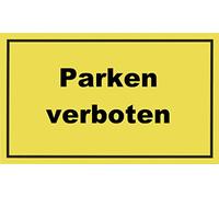 Metafranc 503760 Safety Sign 250 x 150 mm No Parking Prohibition Sign Prohibited Parking Prohibition Pro