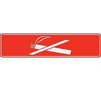 Metafranc Adhesive Sign 200 x 48 mm/Signage/Information Sign/Door Sign/Prohibition Sign/No Access/Property Marking/Commercial Marking, 500780