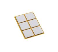 Metafranc Felt Gliders 32 x 32 mm - Self-Adhesive - White - 6 Pieces - Effective Protection of Your Furniture & Chairs/Furniture Glides Set for Sensitive Floors/Chair Glides/Floor Glides /