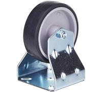 Metafranc 800580 Fixed Castor, Diameter, 60 x 60 mm, Rubber, Plain Bearing, Ø 75 mm