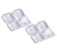 Metafranc Protective Buffer, 20 x 20 mm, self-Adhesive, Transparent, 8 Pieces, Effective Protection of Sensitive Surfaces, Furniture Buffer Set, Stop Damper for Cabinet Doors, Non-Slip Buffer, 646026