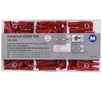 Metafranc Universal Dowel Assortment 180 Pieces - Diameter 5/6 / 8 mm Dowels - Made in Germany - for Fixings in Solid & Hollow Building Materials/All-Purpose Dowels/Expansion Dowels/Three-Wing