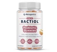 Metagenics Bactiol Gummies Kids 3-in-1 Prebiotic, Sugar Free, Orange Flavour, 50 Gummies