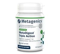 Metagenics MetaDigest Triple Action - Comprehensive Digestive Support with Plant Enzymes and Ginger Extract - 60 Capsules