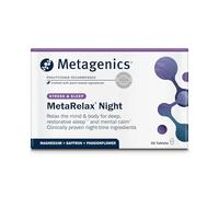Metagenics MetaRelax Night - Supplement for Bedtime - with Passionflower, Magnesium, Saffron, Zinc & B Vitamins - Vegan - 30 Tablets