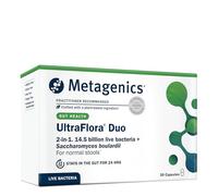 Metagenics UltraFlora Duo - 4 strains, 8.5 Billion Live Bacteria with Saccharomyces boulardii & Vitamin D - Gut and Immune Support - 30 Capsules