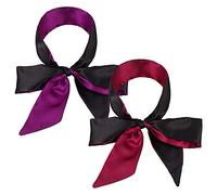 metagio 2 Pcs Satin Eye Cover, Soft Comfortable Silk Sleeping Cover Blindfold Tie for Valentine's Day, Silk Comfortable Smooth Sleep Blindfold Tie for Women Travel Supplies, 2 Colors