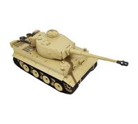 MetaHrystynx 1/16 RC Military Tank, 2.4G German Tiger L RC Heavy-Duty Tank with 7.0 Control Board, Simulated Sound, Smoke & Lights, In-Place Rotation, Pellet launching, Gift for Adults (RTR)