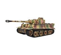MetaHrystynx 1/16 RC Military Tank, 2.4G German Tiger L RC Heavy-Duty Tank with 7.0 Control Board, Simulated Sound, Smoke & Lights, In-Place Rotation, Pellet launching, Gift for Adults (RTR)
