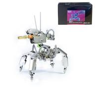 MetaHrystynx 3D MINI-1 Metal Future Mech Model Puzzle for Adults, Mechanical War Mechine Model Kits, 3D DIY Assembly Jigsaws, Steampunk Puzzle Model Kits, Creative Gift and Home Decor, 200 Pieces+