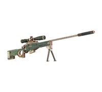 MetaHrystynx 3D Wooden Sniper Rifle with Laser Engraved Puzzle Kits for Adults, DIY Creative Handcrafted Gun Assembly Kits, Perfect Present for Friends, 248 Pieces, Army Green