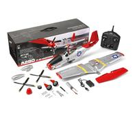 MetaHrystynx A280 RC Plane, 2.4G 4CH Brushless Remote Control Airplane, 3D/6G EPP Fixed Wing Plane, RTF Ready to Fly Gliding Aircraft Model with LED Light, Aircraft for Beginners (RTF Version/Sliver)