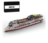 MetaHrystynx Italian Cruise Ship Model Building Bricks Set, MOC Ship Construction Kits Toys for Adults, DIY Creative Block, and Home Decoration, 7319 Pieces+