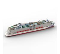 MetaHrystynx Luxury Cruise Ship Building Blocks Set, 1/400 Scale MOC Super Flagship Modern Cruise Ship Model to Collect and Display, Gift for Adult - 4595 Pieces