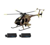 MetaHrystynx MD500 Remote Control Helicopter, 1/28 C189 Little Bird Aircraft Model, 2.4G 4CH Single-Rotor Helicopter Model with Optical Flow Positioning, Altitude Hold, One-Key Takeoff/Landing (RTF)