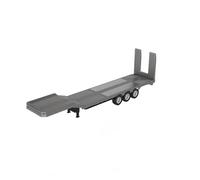 MetaHrystynx Plastic Semi Trailer Flatbed, 1/18 Scale Semi-trailer Flatbed for 770S Heavy Duty Tractor Truck, Model Accessories & Gift for Adult (Sliver)