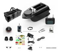 MetaHrystynx RC Bait Boat for Carp Fishing, V030 Smart Bait Boats with 800m Remote Control and 3kg Loading, GPS Positioning, Auto Cruise, LED Light, Handbag, RC Fishing Boat for Lakes