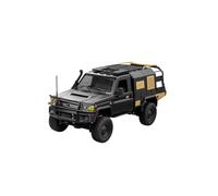 MetaHrystynx RC Truck, 1/12 Scale 4x4 RC Crawler Off Road Pickup Remote Control Car 2.4Ghz All Terrain 4WD RC Truck with LED light & Movable Rear Compartment, Gift for Adult (Black)