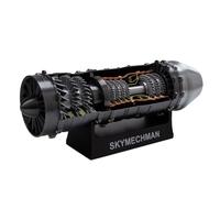 MetaHrystynx WS-15 Turbofan Engine Model Kit - 1:18 Scale Functional Jet Engine with 3D Printed Parts & LED Light, Realistic Aircraft Simulation for Adults & Collectors, 50 Piece