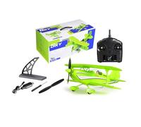 MetaHrystynx XK A310 Beech D17S RC Airplane, 2.4G 4CH EPP Remote Control Fixed-Wing Aircraft Model with a 6-axis gyro, 400mm-Wingspan 3D/6G Realistic Bi-Wing Plane for Beginners (RTF/Green)