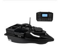 MetaHrystynx ZV9 Smart RC Bait Boats with 4 Compartments, 2kg Loading, GPS Positioning, One-Key Return, LED Light, Black