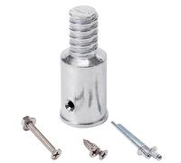 Metal 1" Threaded Tips Replacement for Wood Push Broom Handle Threaded End