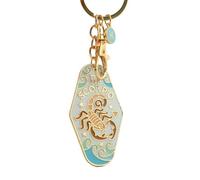 Metal 12 Constellation Keychain, Personality Letters Constellation Metal Decor, Bag Hanging Charms, Car Keyring Gifts(Scorpio)