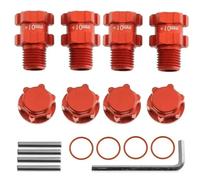 Metal 14mm to 17mm Wheel Hex Adapter for 1/10 for ARR-MA 3S for SENTON for VORTEKS for Typhon for Big Rock RC Car Upgrade Parts(Rot)