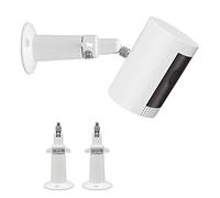 (Metal 2 Pack) 360 Degrees Adjustable Security Wall Mount for Ring Stick Up Cam/Ring Outdoor Cam Plus/Wyze Cam/Eufy Cam/Arlo Cameras, Fits All Cameras with Standard 1/4 Threaded Holes-White