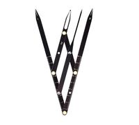 Metal 3-Point Brow Stencil for Symmetrical Shapes & Effortless Daily Grooming Precisions Eyebrow Shaping Card