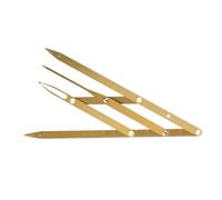 Metal 3-Point Brow Stencil for Symmetrical Shapes & Effortless Daily Grooming Precisions Eyebrow Shaping Card
