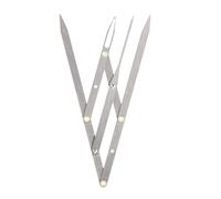 Metal 3-Point Brow Stencil for Symmetrical Shapes & Effortless Daily Grooming Precisions Eyebrow Shaping Card