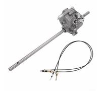 Metal 3-Speed Transmission Gearbox for Honda 21" Self-Propelled Lawn Mower, Sealed Self-Oiling Drive Unit with Clutch and Gear Selector Cables(530mm)