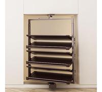 Metal 360°Rotating Shoe Rack Organizer - Tall Closet Shoe Shelf with Slow-Close Rotation, Multi-Tier Storage Solution for Bedroom/Closet, Modern Space-Saving Design Brown 6-Layer