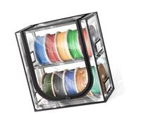 Metal 3D Printer Filament Storage Box with Viewable Top and Two Section Design for 12 Spools Proof Filament Container