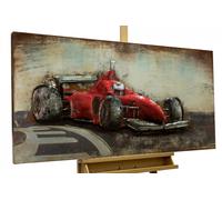 Metal 3D Relief Image 'FAST AS LIGHTNING' | Wall art | Decor 47x24x2inches