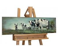 Metal 3D Relief Image 'IDYLL OF PASTURES' | Wall art | Decor 35x10x1inches
