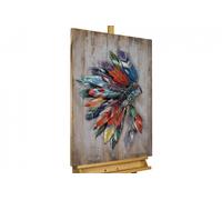 Metal 3D Relief Image 'THE CHIEF'S CROWN' | Wall art | Decor 24x35x3inches