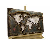 Metal 3D Relief Image 'WE STAY UNITED' | Wall art | Decor 24x16x2inches